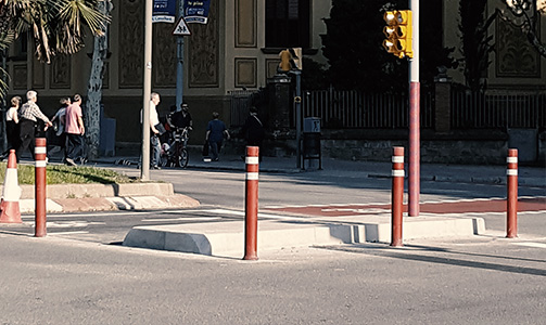 aflex dt carril bici en barcelona