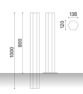 medidas pilona hexa