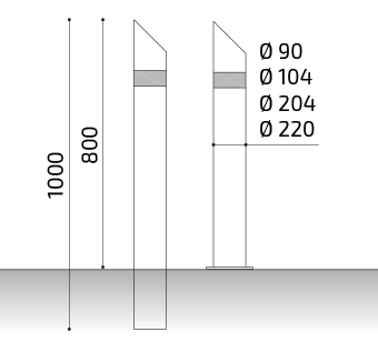 medidas pilona tecora fija