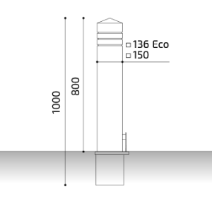  pilona pino extraíble de madera