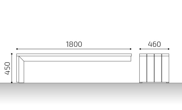 medidas banco madera verso