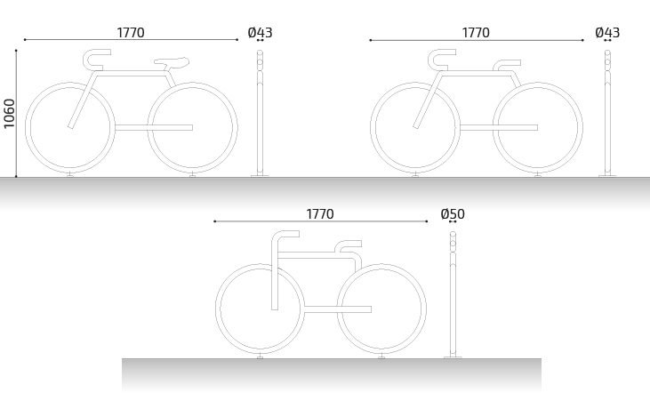 medidas aparcabicicletas bike