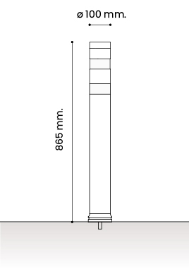 medidas pilona A-Blen Eco DT atornillar